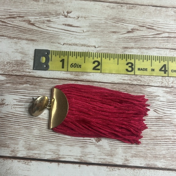 Colorado Kitty Pink Hand Crafted Tassel Earrings - Picture 2 of 5